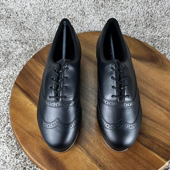 Capezio Roxy Tap Women Size 13 M Professional Dance Shoes Black Leather 960 - Picture 4 of 13